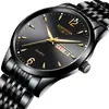 2025 Novo Relógio Masculino com Pulseira de Aço Moda Calendário Duplo Luminoso À Prova d'Água Relógio de Pulseira Estudante Relógio de Quartzo Dropshipping