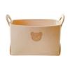 Cesta de feltro para armazenamento de artigos diversos para uso doméstico, roupas sujas, lanches, brinquedos, papelaria, caixa de armazenamento de mesa, dobrável, destacável, grande capacidade