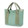 Bolsa Tote para Lonchera de Trabajo Transfronteriza Estilo Japonés, Bolso de Mano de Lona, Bolso Casual Multicompartimento para Viajes Diarios de Mujer, Artístico