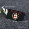 Etiqueta tejida de ropa personalizada de alta densidad para cuello, etiqueta de envío personalizada, tela de punto para logo, diseño de logo tejido para ropa