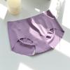 # Cadera de Durazno 718 Ropa Interior de Seda Helada Desnuda de una Pieza Entrepierna de Algodón Transpirable Bragas de Cintura Media para Mujer