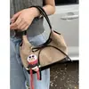 Bolsa de Axila High-End Retrô Feminina para o Dia a Dia 2025 Nova Bolsa Saco de Camurça Bolsa de Ombro Simples