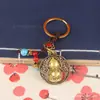 Estilo Chinês Latão Retrô Cabacinha Redondo Marca Pingente Estilo Chinês Auspicioso Filamento Oco Entrada Ping'an Xiangyun Pingente