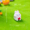 Conejo Recolector Creativo Lindo Muñeca de Micro Paisaje Decoraciones DIY de Jardinería Accesorios Mini Adornos Pequeños de Escritorio