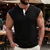 2026 Europeu e Americano transfronteiriço comércio exterior verão masculino novo casual com botões bolso manga curta sem mangas gola redonda colete