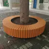 Cadeira Abraça-Árvore para Exterior, Cadeira Abraça-Árvore com Formato de Árvore para Piscina de Jardim, Cadeira de Parque em Madeira Maciça, Assento de Madeira Quadrado Anticorrosivo, Moderno Minimalista