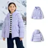 Balabala Roupas Infantis Jaqueta de Penas Infantil Roupa de Inverno para Meninas Bebês Crianças Maiores Roupa Quente com Capuz Doce Espessada Top