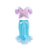 Comércio Exterior Transfronteiriço Moda Infantil Vestido Princesa Sem Mangas Moderno Cauda de Peixe Saia Longa Meninas Sereia Pequenas Mangas Voadoras Vestido de Lantejoulas