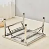 Mesa plegable de acero inoxidable 304, mesa redonda giratoria, puesto de Dapa para hotel, mesa de agua corriente, puesto de comedor para el hogar, mesa redonda
