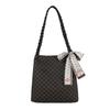 Bolso Tipo Cubo de Gran Capacidad 2024 Nuevo Bolso de Hombro Textura PU Bolso de Mujer Moderno de Gran Capacidad Bolso de Axila
