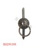 Puxador de anel de ferro 108 alça de flor de melancia de bronze alça de girassol assento semicircular puxador de caixa de presente puxador decorativo