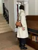 Bolso de Mano Retro de Ante para Mujer Invierno 2026 Nuevo Bolso Tipo Bowling Coreano Bolso de Hombro Cruzado Multifuncional