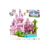 Bloques de Construcción Magnéticos Populares de Amazon Cubo Magnético Bloques de Construcción Educativo Castillo Rosa 3D Juguete para Niña