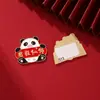 Pegatina de Panda de Dibujos Animados para Teléfono Móvil para ser no. 1 Regalo para Candidato Temporada de Graduación Texto Inspirador Cada Examen Debe Aprobarse Pegatina de Metal