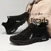 Nuevos Zapatos Casuales de Hombre para Otoño e Invierno, Impermeables, Antideslizantes, Resistentes al Desgaste, Zapatos de Nieve, Zapatos Deportivos de Algodón con Felpa, Tenis de Una Pierna para Aumentar la Altura
