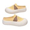 Zapatos Planos para Mujer 2025 con Parte Superior Transpirable, Medias Zapatillas, Venta al por Mayor de Zapatillas Transfronterizas, Medias Zapatillas de Tejido Volador, Combinación de Colores Cómoda