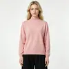 Comercio Electrónico Transfronterizo de Amazon Marca de Moda MAX Auténtico Mismo Estilo Color Sólido Cuello Medio Cuello Redondo Corte Holgado Suéter Tejido Mujer