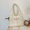 Bolso de Lona de Pana Estilo Coreano Estilo Ins para Mujer, Bolso de Hombro Diario Estilo Perezoso para Estudiantes Universitarios, Bolso de Mano Versátil para Ropa de Trabajo