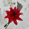 Crisântemo de Pétalas Grandes Único, Flor Artificial Dália, Flor Artificial Decoração de Casamento, Arranjo de Flores de Seda para Casamento, Pronto para Venda