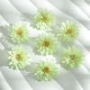 Flores de Crisantemo Artificiales de 7.5 cm, Cabezas de Crisantemo de Aguja de Pino, Flores Artificiales de Seda, Flores para Pasador de Pelo DIY, Decoración del Hogar DIY