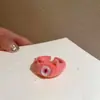 Anel Aberto de Urso de Veludo Outono e Inverno para Mulheres, Anel para Dedo Indicador com Design de Nicho, Acessório de Anel Versátil de Luxo Leve, Anel de Urso