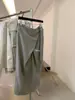 Liquidación, Sin Devoluciones ni Cambios. Diseño Elegante Estilo Coreano, Falda Lápiz Bodycon con Correa Larga, Primavera 80142