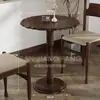 Mesa y silla de cafetería vintage combinadas, silla de tienda de postres y repostería, tienda de té con leche, restaurante americano occidental, mesa de madera maciza comercial