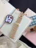 Pulseira de relógio de tricô com urso de bolinhas, compatível com Apple Watch Séries 12, 11, 10 SE e Ultra