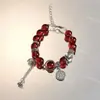 Artículos de Puesto de Mercado Nocturno: Shuangrui~Qicai Xianglian Set de Cinco Pulseras, Cuentas de Sándalo y Loto, Pulsera para Novia, Regalo de Pareja