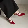 Sandalias de verano para mujer con punta abierta, piel genuina, tacón grueso, punta cuadrada poco profunda, zapatos elegantes de tacón bajo, versátiles para ir al trabajo
