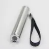 Linterna pequeña de mano electrónica foco de luz fuerte acero inoxidable iluminación portátil luz LED mini mosquetón llave