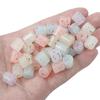 Acrílico cor mista flor de cerejeira pequeno ponto quebrado estrela de cinco pontas contas redondas pulseira colar DIY feito à mão joias com contas