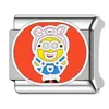 Pulseira Módulo Elástico Desenho Animado Zodíaco Minions Transfronteiriça DIY Soldagem por Gotejamento de Óleo Italiano Acessórios de Joalheria