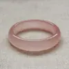 Pulsera de Jade Seda Dorada Tipo Hielo, Jade Rosa Claro, Jade Gobi Transparente Hielo, Pulsera de Jade Cuarcita, Suministro en Vivo