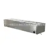 Mesa de Servicio de Comida Aislada de Cinco Platos Larga Escritorio Comercial Cantina Comida Cocina Merienda Carrito Aislado Piscina Eléctrica de Sopa Caliente