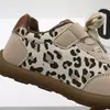 Novos Tênis de Algodão Estampa de Leopardo para Crianças Tênis Infantis Tênis para Meninos Sapatinhos de Bebê Sapatos de Bebê Quentes com Forro de Lã 3889