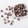 Venta al por mayor del fabricante Cuentas sueltas Rose Sunset Accesorios para pulseras DIY hechos a mano Pulsera con cuentas Sunset de gradiente Accesorios de cuentas redondas