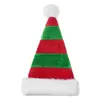 Suprimentos para Decoração de Natal Chapéus Curtos de Pelúcia Carimbados com Ouro Suprimentos de Natal Chapéus de Fantasia para Festa de Adulto Coleção