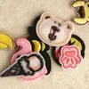 Patches de Tecido Bordados de Cogumelo, Abelha, Nota Musical, Sorvete Adesivos para Decoração de Roupas e Chapéus Desenho Animado Fofo