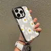 Comercio exterior estilo pastoral fresco simple patrón de margarita blanca funda para teléfono iPhone14 transparente carcasa blanda Apple 17pm