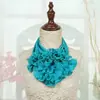 Nuevo Bufanda Creativa de Gasa de Seda de Hielo para Mujer, Bufanda Multifuncional para el Cuello, Accesorio de Moda Floral, Flor de Mano para Baile de Cuadrilla