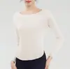 Nova Camiseta Cover-Up de Outono para Yoga Top Modal Sexy Preguiçoso Cobertura da Pele Esportivo Casual Yoga Fitness Feminino
