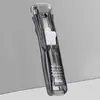 Clip empujador, clip, clip empujador para exámenes y documentos, alto valor estético, clip para encuadernación, máquina de encuadernación, pequeño almacenamiento fijo, transparente