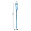 Tenedor Largo de Cristal de Titanio Puro Estilo Coreano, Cuchara de Mesa para el Hogar, Cuchara de Alto Valor para Acampar al Aire Libre, Cuchara para Postre