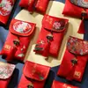Envelope Vermelho de Casamento Tendência Nacional High-End Dez Mil Yuan Boca a Boca Arte em Tecido Tamanho Grande Bolsa Envelope Vermelho Chinesa Envelope de Dinheiro da Sorte para Noivado
