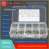 300 PCs M3 aço inoxidável 304 cruz pan cabeça máquina parafuso porca plana almofada mola almofada combinação conjunto