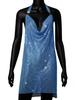2025 Europeo y Americano Transfronterizo Aliexpress Amazon Flash Diamante Sexy Tirantes Cuello en V Metal Pedrería Vestido Lbz1328