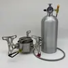 Estufa Vaporizadora de Alcohol Estufa de Etanol Estufa de Té para Exteriores Portátil a Prueba de Viento Acampada en Coche Pesca Hervir Agua Cocina Olla Caliente