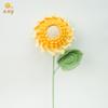 Venta al por mayor transfronteriza Tejido Girasol DIY Crochet Flor Eterna Día de San Valentín Chino Ramo Tejido a Mano Terminado Venta Directa Flores Secas