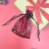 Bolsa com Cordão de Caveira Halloween Transfronteiriça Atmosfera Festiva Bolsa de Organza Bolsa Infantil para Armazenamento de Doces Venda por Atacado